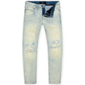 Jordan Craig Men Collins Fordham Denim Shreds on Knees Jeans (Iced Lager)