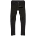Jordan Craig Men Collins Fordham Denim Shreds on Knees Jeans (Jet Black)