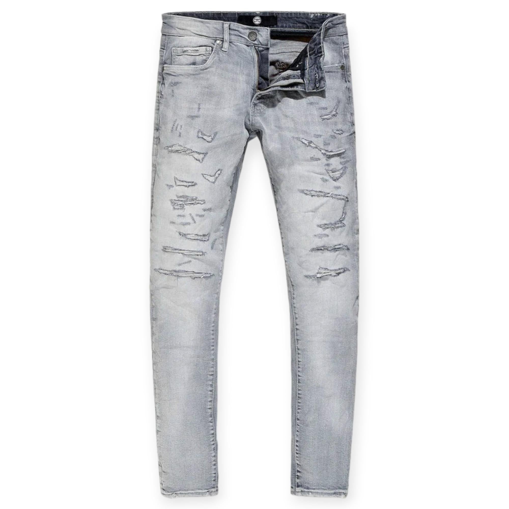 Jordan Craig Men Crushed And Rolle Jeans (Cement Wash)-Cement Wash-44W X 32L-Nexus Clothing