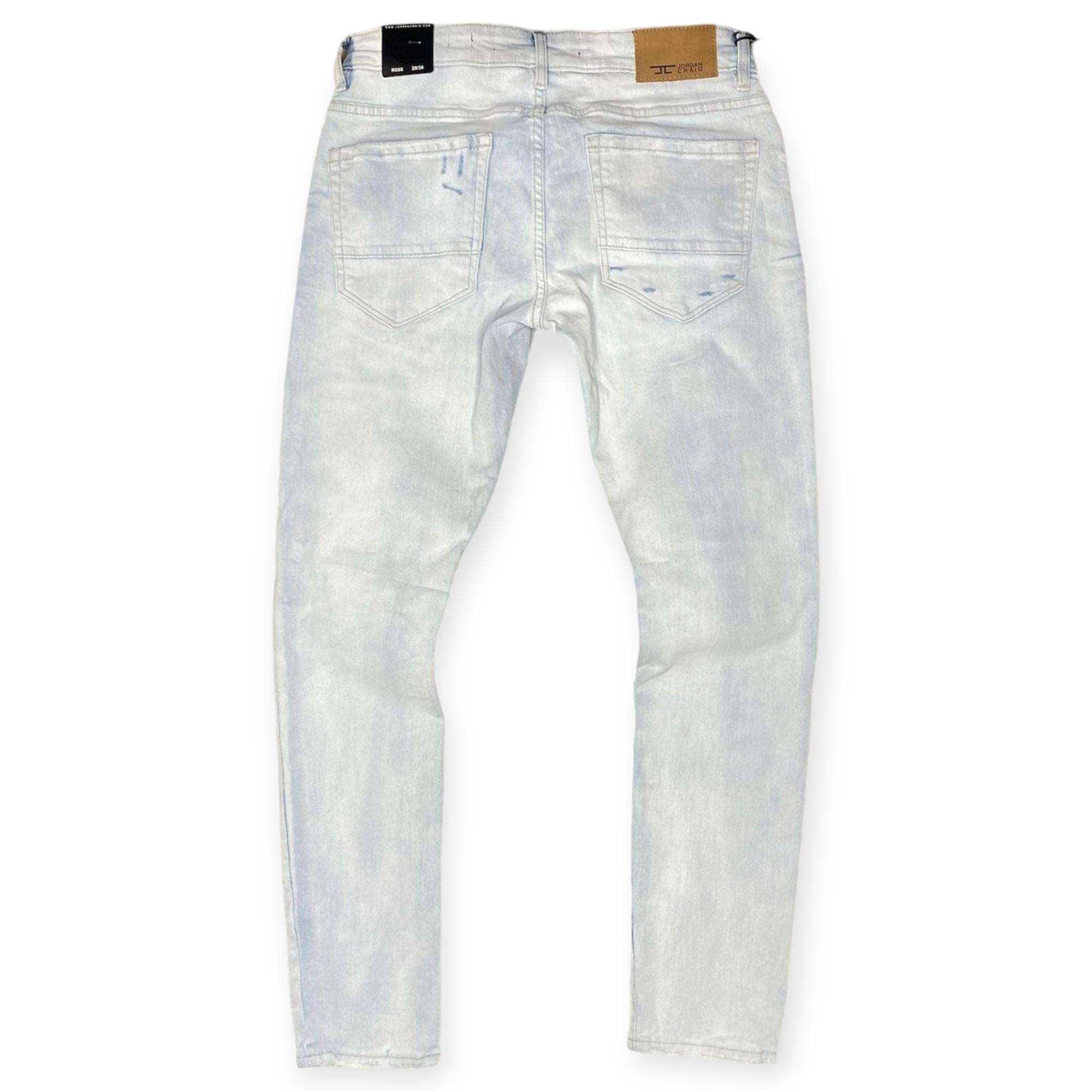 Jordan Craig Men Crushed And Rolle Jeans (Iced White)-Nexus Clothing