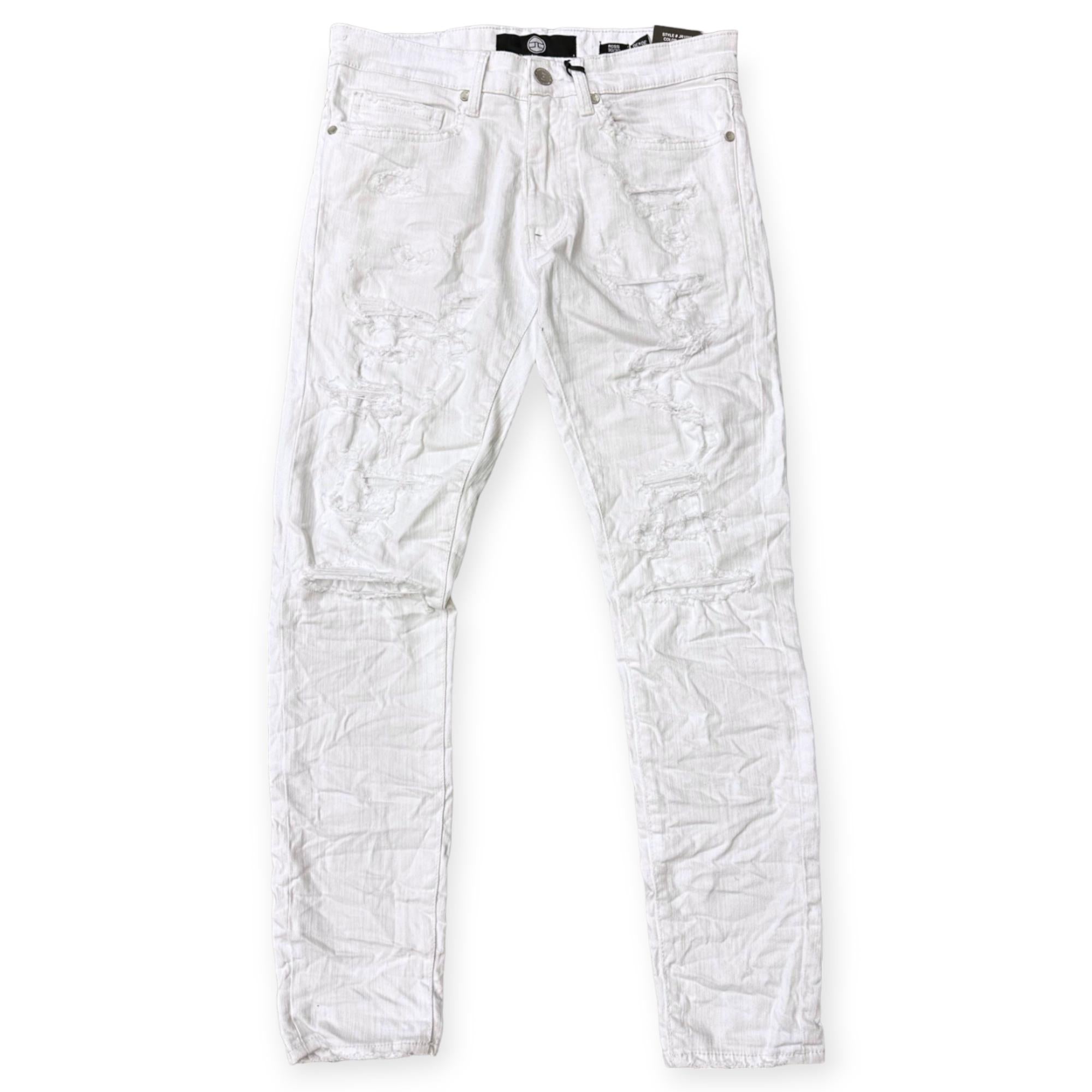 Jordan Craig Men Crushed And Rolle Jeans (White)-White-36W X 34L-Nexus Clothing