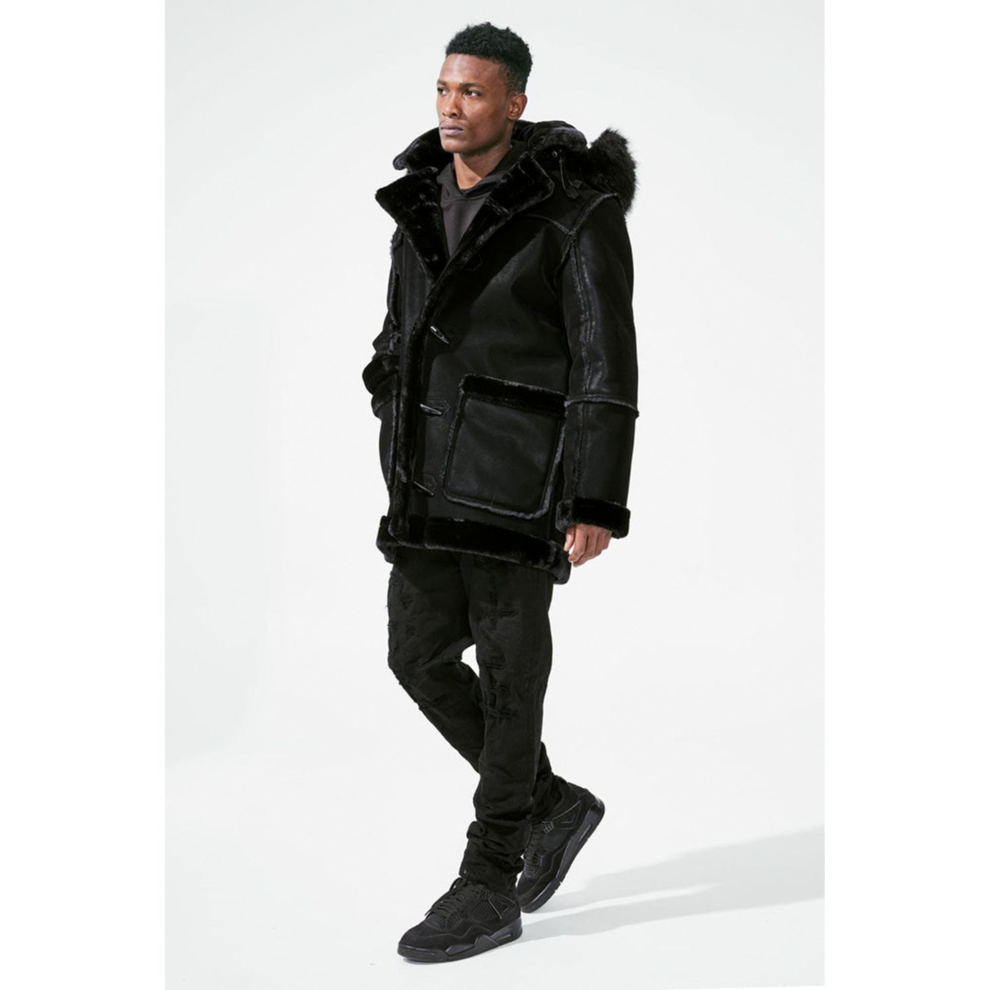 Jordan Craig Men Denali Shearling Jackets (Black)-Nexus Clothing