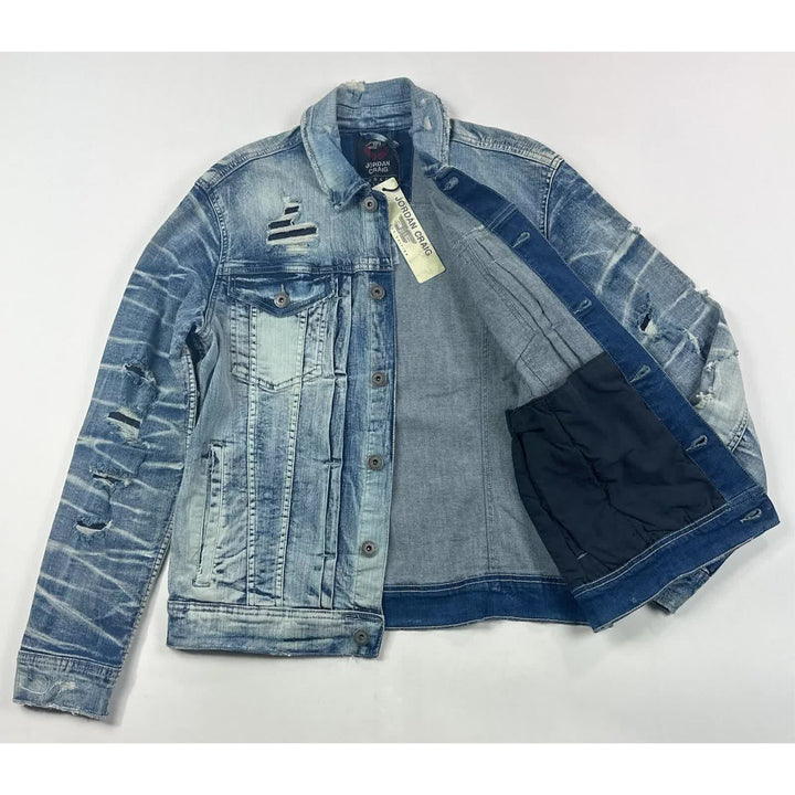 Jordan Craig Men Denim Jacket (Aged Wash)-Nexus Clothing