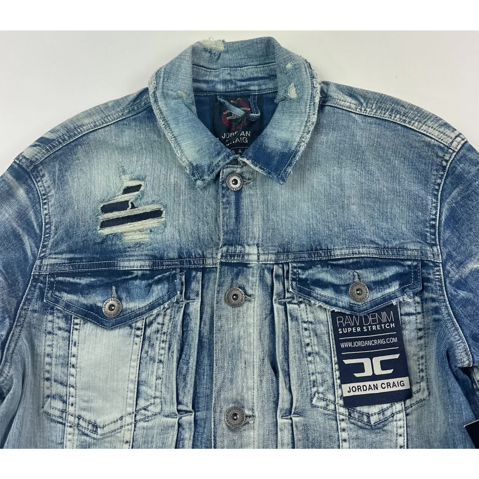 Jordan Craig Men Denim Jacket (Aged Wash)-Nexus Clothing