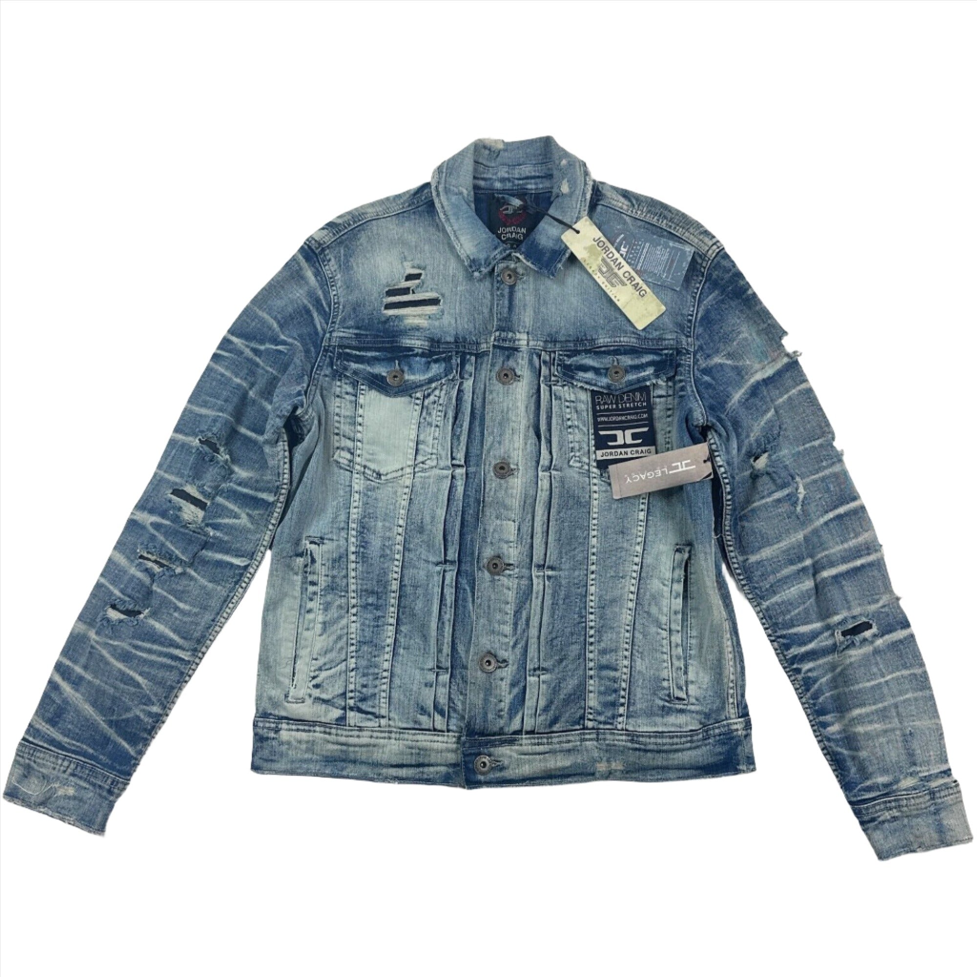 Jordan Craig Men Denim Jacket (Aged Wash)-Aged Wash-Medium-Nexus Clothing