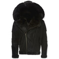 Jordan Craig Men EL Jefe Shearling Moto Jacket (Black)
