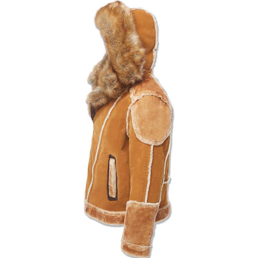 Jordan Craig Men EL Jefe Shearling Moto Jacket (Cognac)-Nexus Clothing