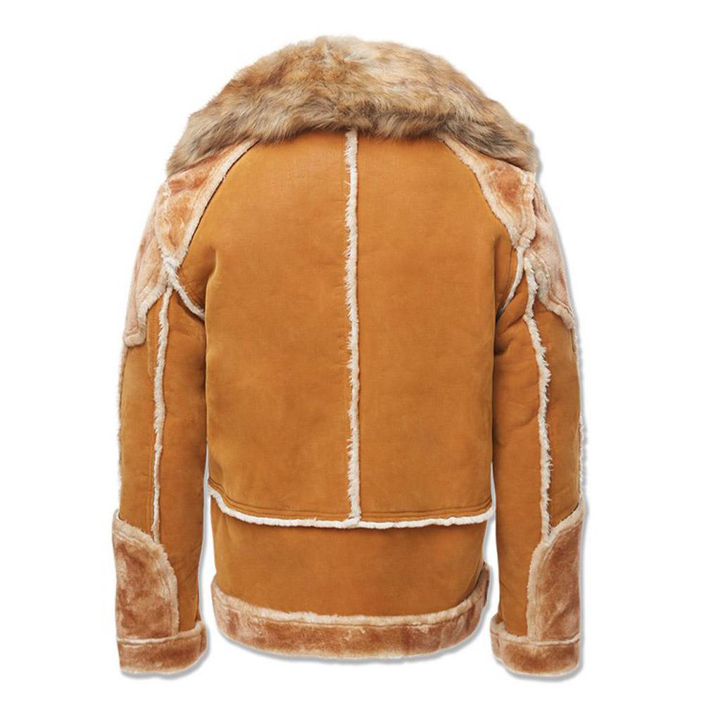 Jordan Craig Men EL Jefe Shearling Moto Jacket (Cognac)-Nexus Clothing