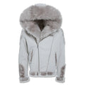 Jordan Craig Men El Jefe Shearling Moto Jackets (Artic Wolf)