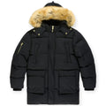 Jordan Craig Men Fairbanks Insulated Parka 3/4 Puffy Coat (Black)