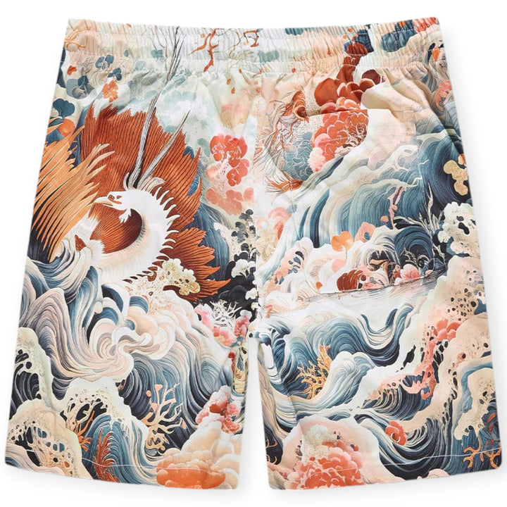 Jordan Craig Men Graphic Print Short (Coral)-Coral-X-Large-Nexus Clothing