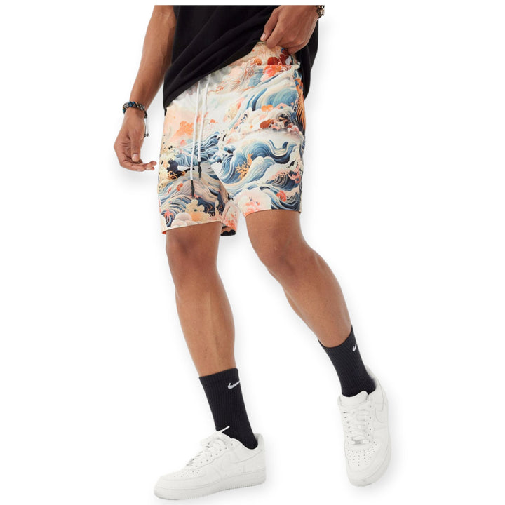 Jordan Craig Men Graphic Print Short (Coral)-Nexus Clothing