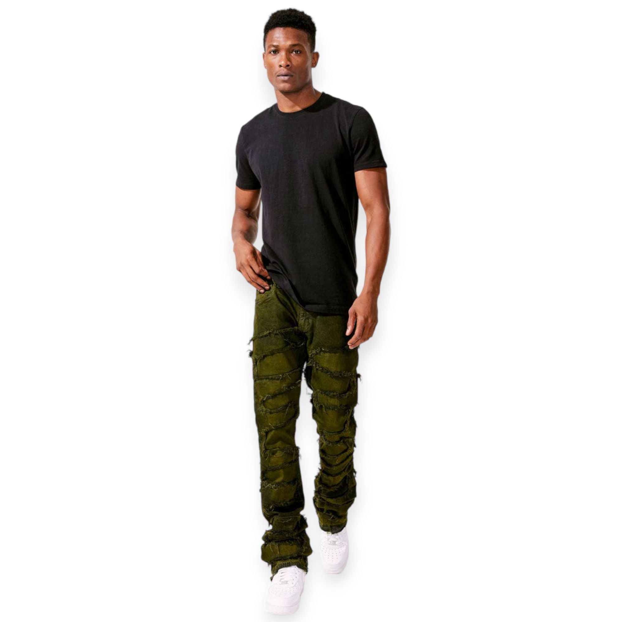 Jordan Craig Men Martin Oasis Denim (Olive)-Nexus Clothing