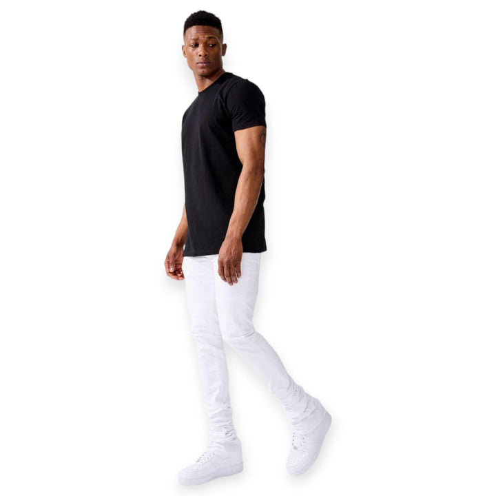 Jordan Craig Men Martin Stacked Kingsbridge Denim (White)-Nexus Clothing