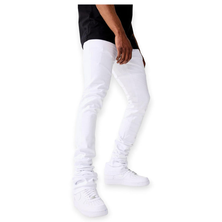 Jordan Craig Men Martin Stacked Kingsbridge Denim (White)-Nexus Clothing