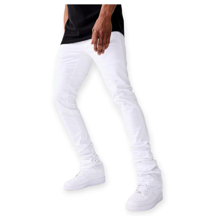 Jordan Craig Men Martin Stacked Kingsbridge Denim (White)-White-28W x 36L-Nexus Clothing