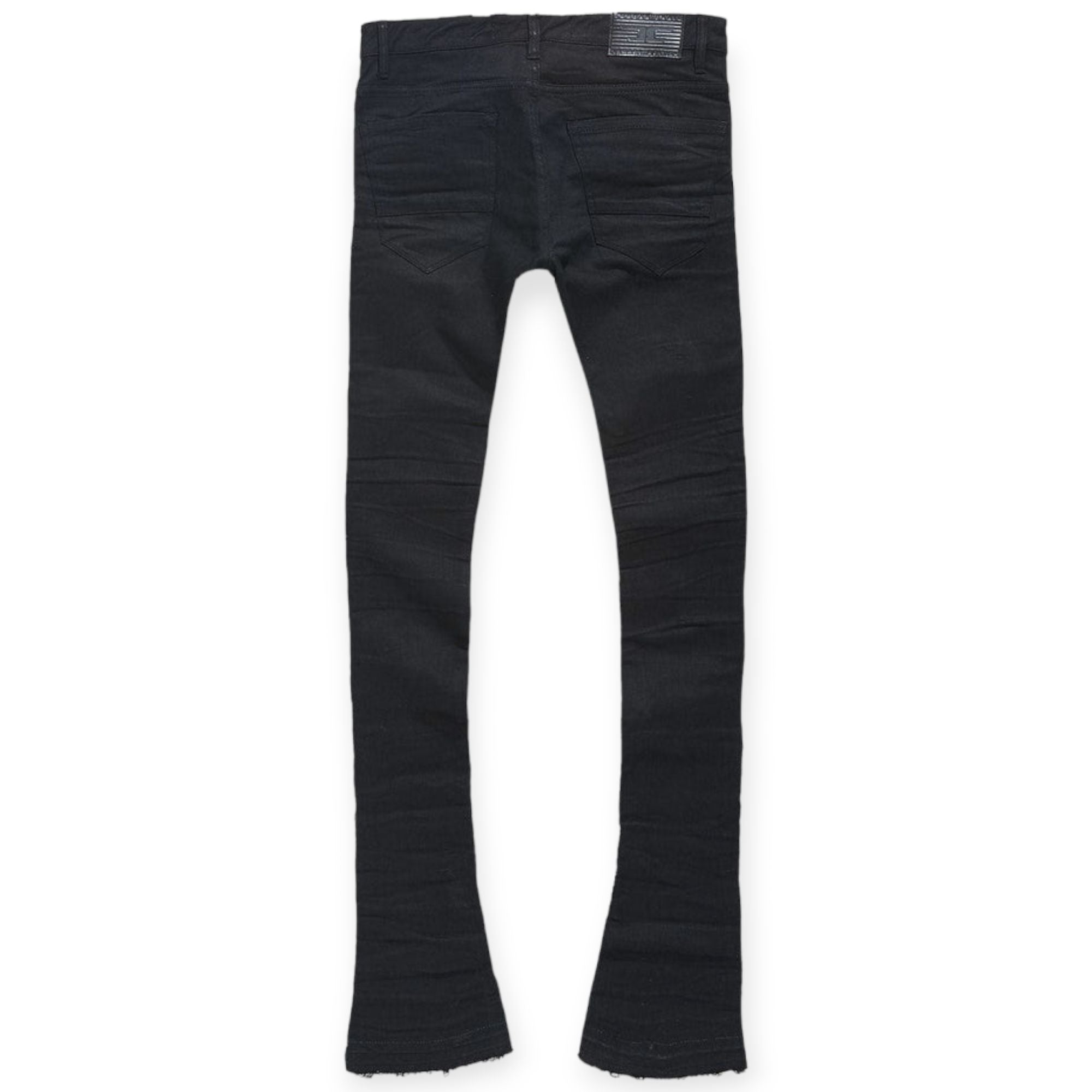 Jordan Craig Men Martin Stacked Obsidian Denim Jeans (Black)-Nexus Clothing