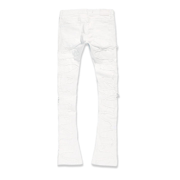 Jordan Craig Men Martin Stacked Python Jeans (Plaster)-Nexus Clothing