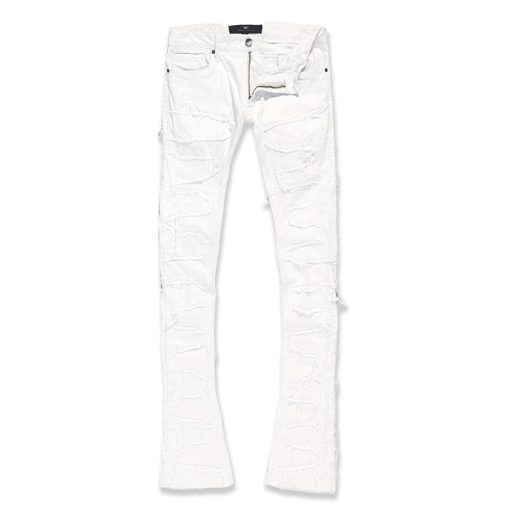 Jordan Craig Men Martin Stacked Python Jeans (Plaster)-Plaster-32W x 38L-Nexus Clothing