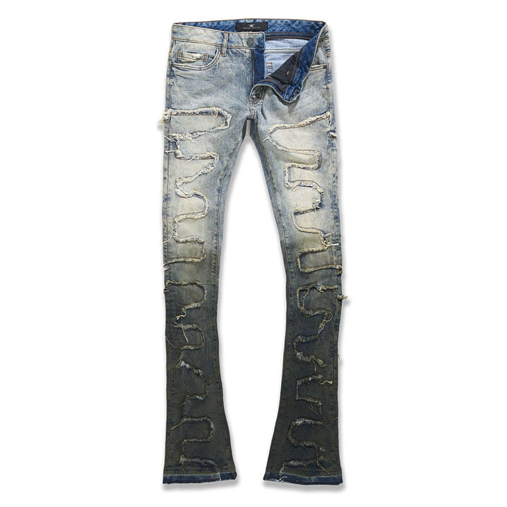 Jordan Craig Men Martin Stacked Python Jeans (Sunset)-Sunset-32W x 38L-Nexus Clothing