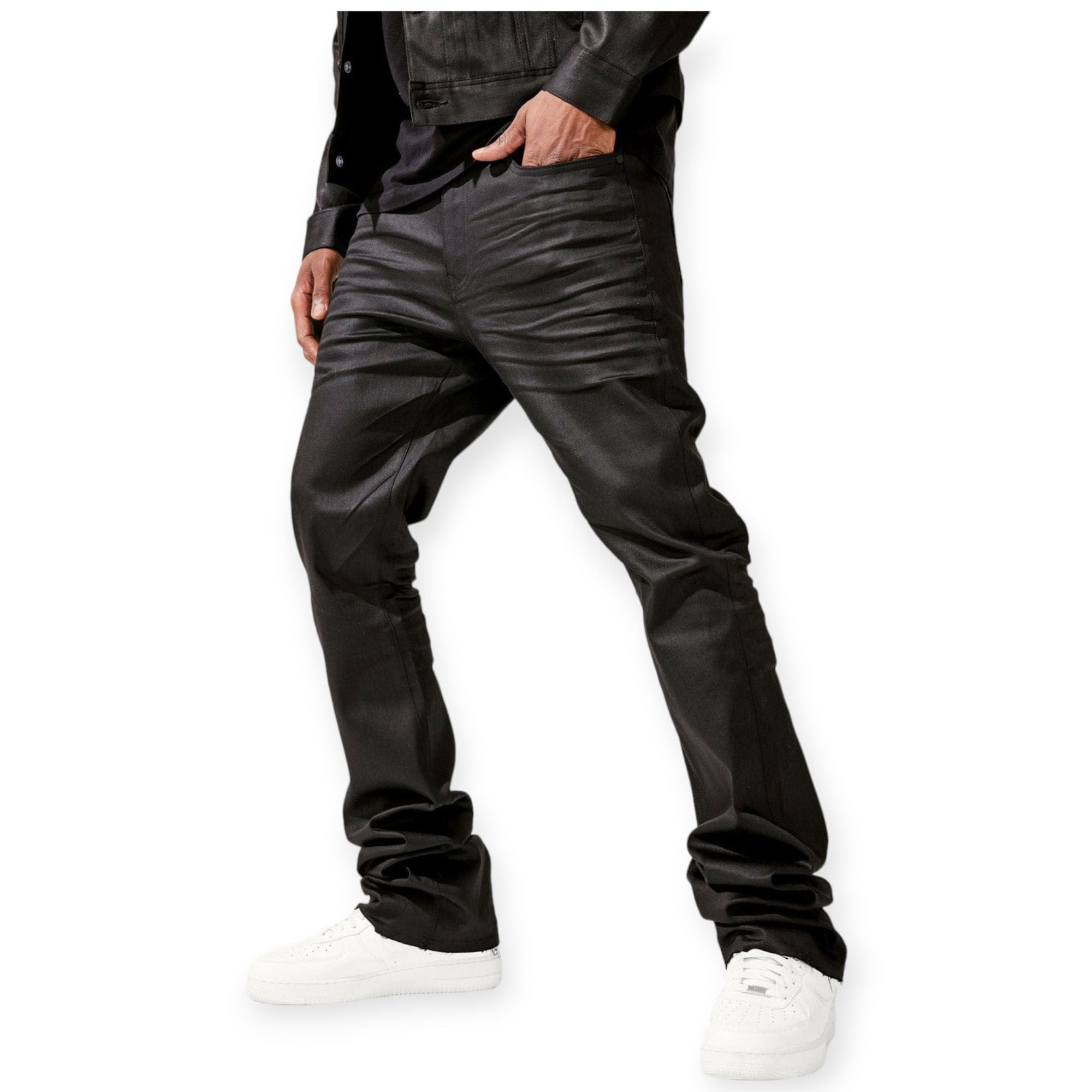 Jordan Craig Men Martin Stacked Smooth Criminal Denim 2.0 (Jet Black)-Nexus Clothing