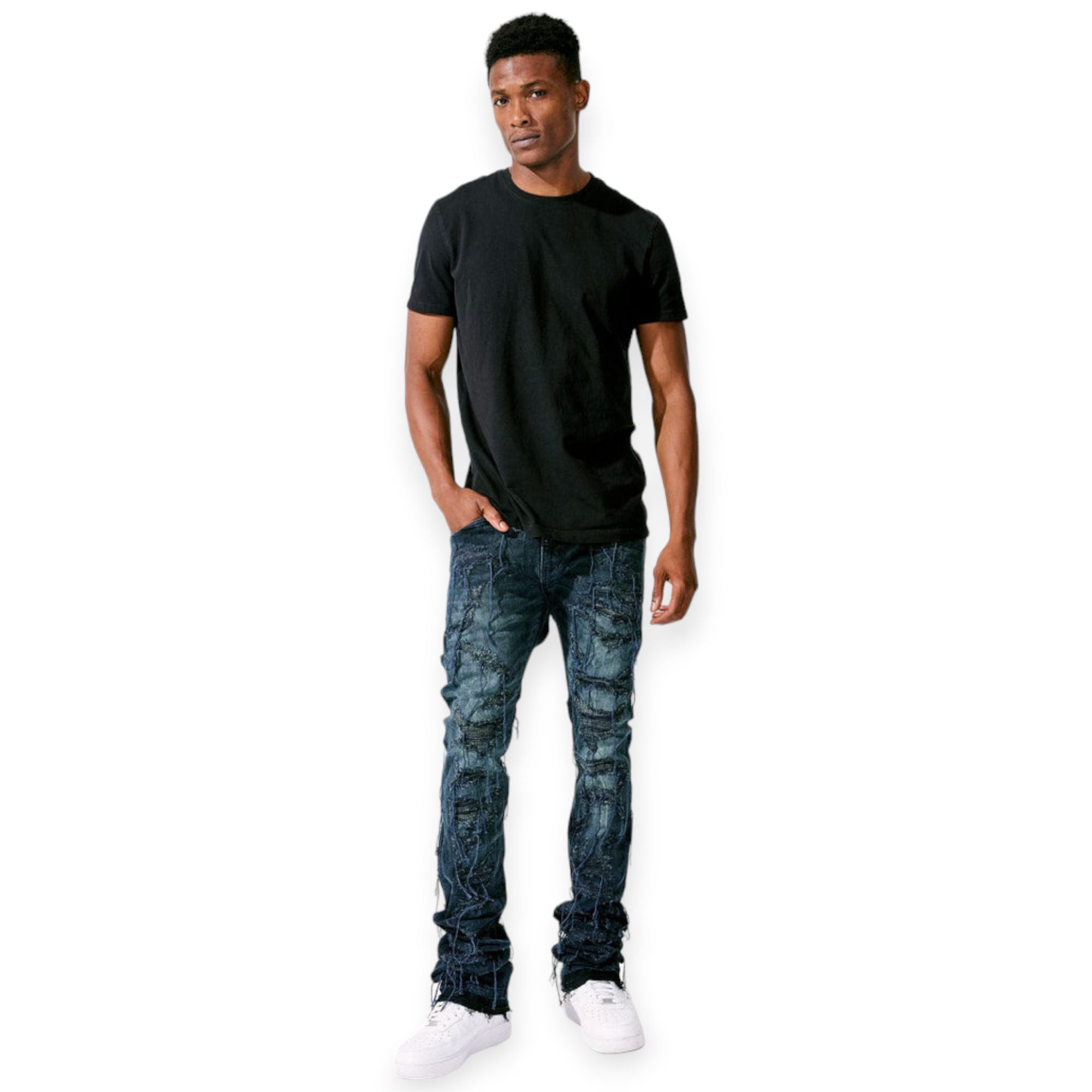 Jordan Craig Men Matin Stacked Willder Denim Jeans (Typhoon)-Nexus Clothing