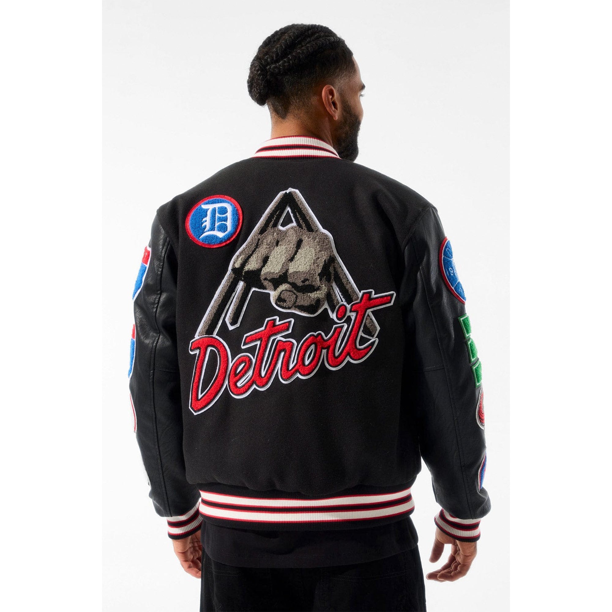 Jordan Craig Men Motown Varsity Jacket (Piston)-Nexus Clothing