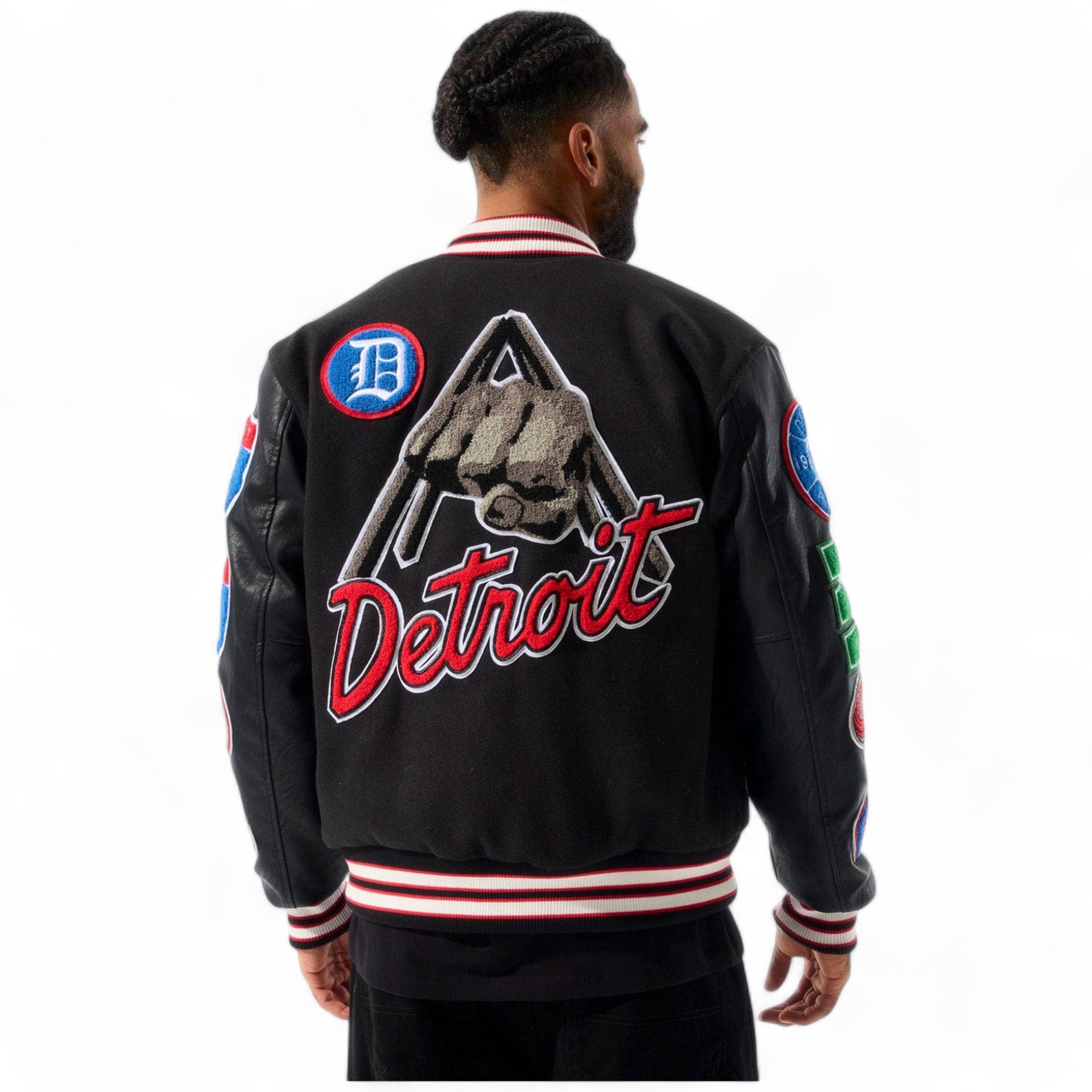 Jordan Craig Men Motown Varsity Jacket (Piston)-Nexus Clothing