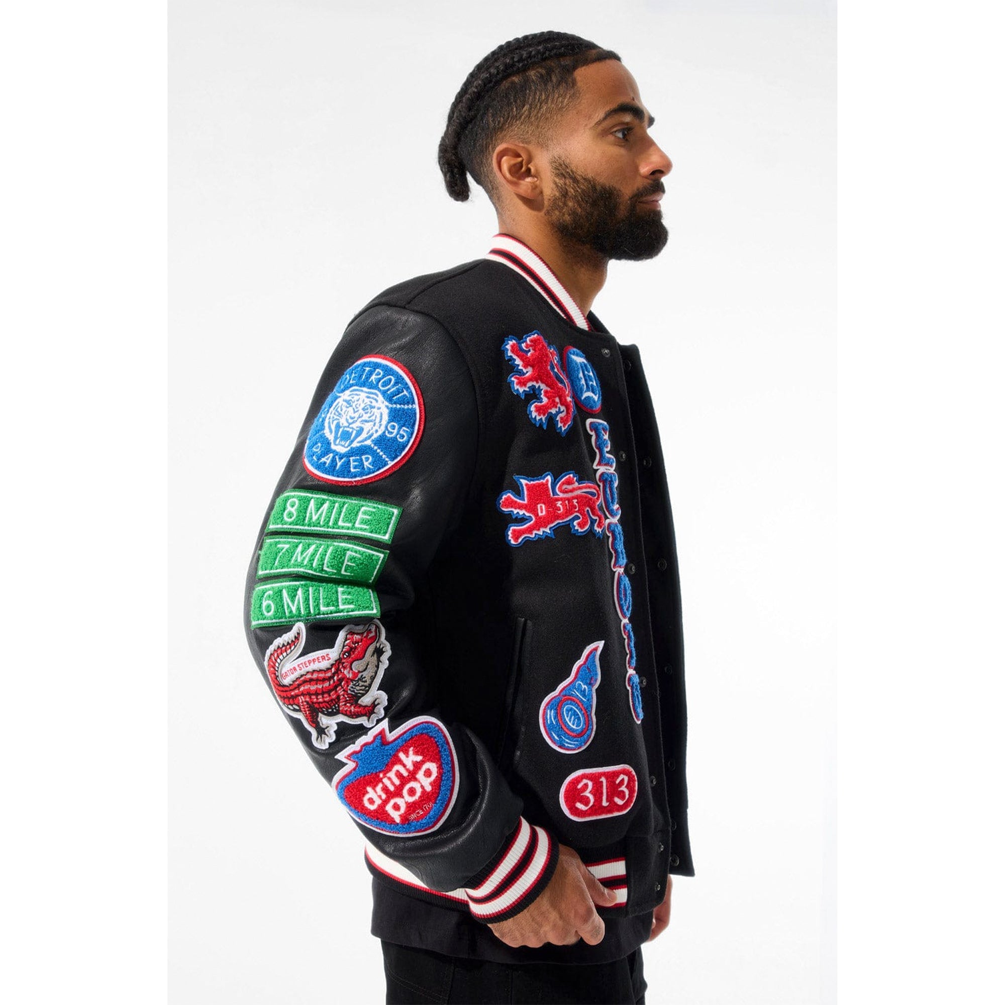 Jordan Craig Men Motown Varsity Jacket (Piston)-Nexus Clothing