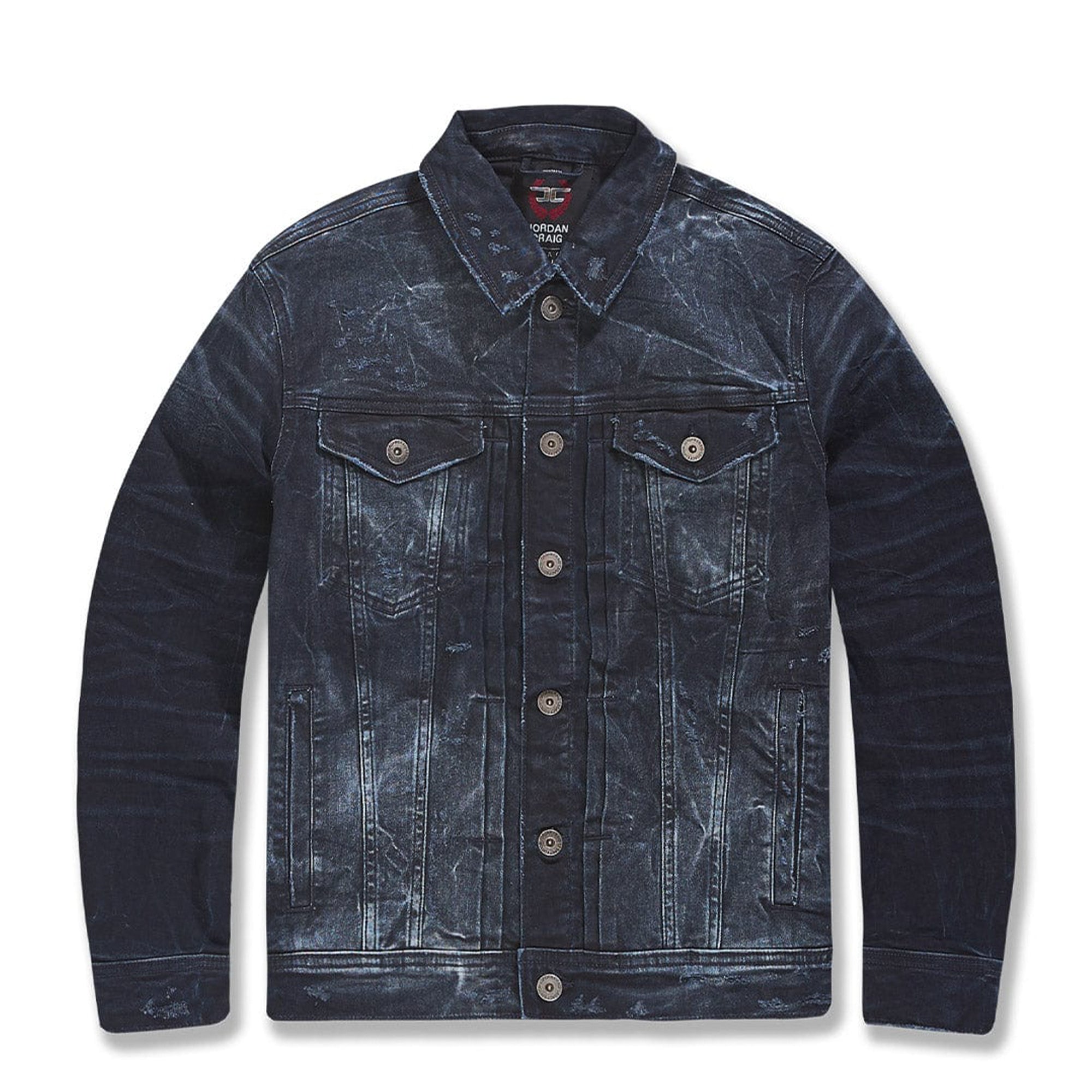 Jordan Craig Men New Group Trucker Jacket (Black Shadow)-Black Shadow-Medium-Nexus Clothing