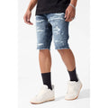 Jordan Craig Men OG Arlington Denim Short with Shreds (Deep Blue)