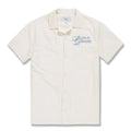 Jordan Craig Men Oakland Mechanic Embroidered Camp Shirt (Cream)