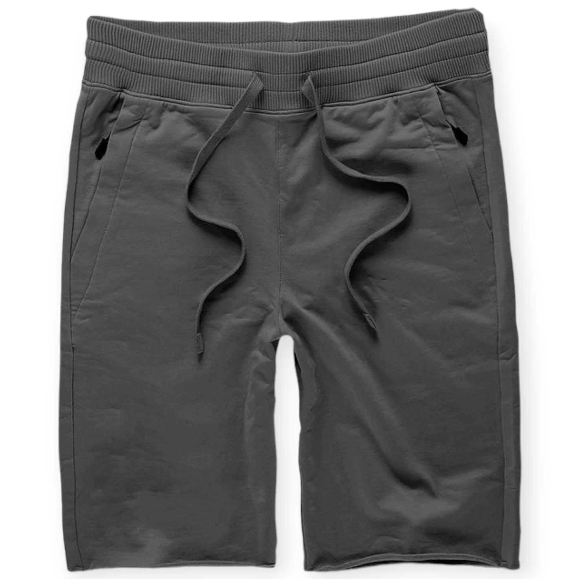 Jordan Craig Men Palma French Terry Shorts (Charcoal)-Men-Bottoms-Shorts-Basic-Fleece-Jordan Craig-Charcoal-Medium- Nexus Clothing