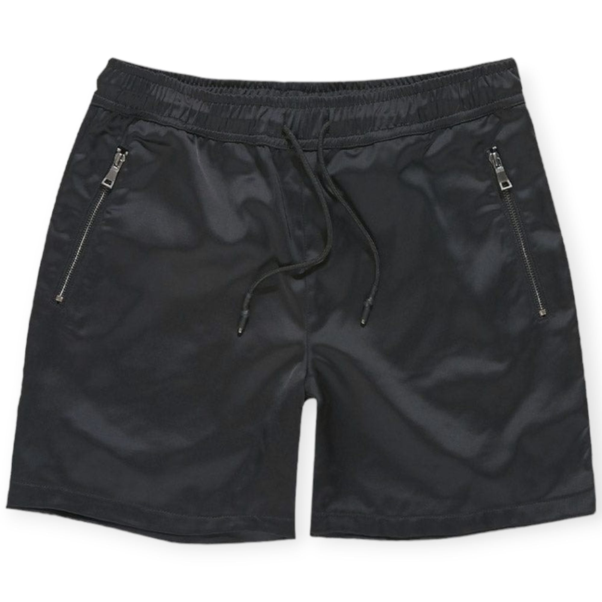 Jordan Craig Men Quarter Zip Nylon Short (Black)-White-Small-Nexus Clothing