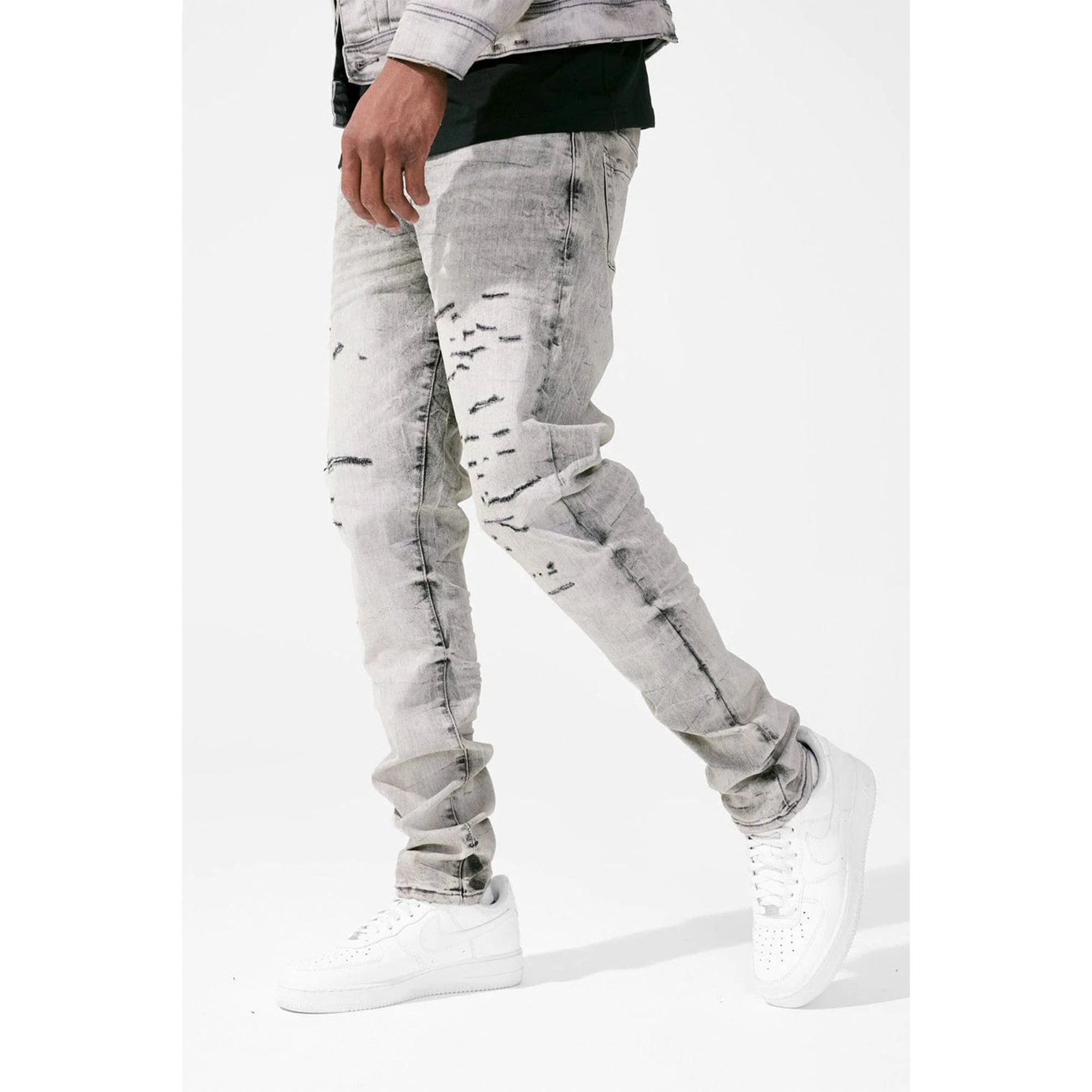 Jordan Craig Men Ross Stacked Jeans (Bone White) 2