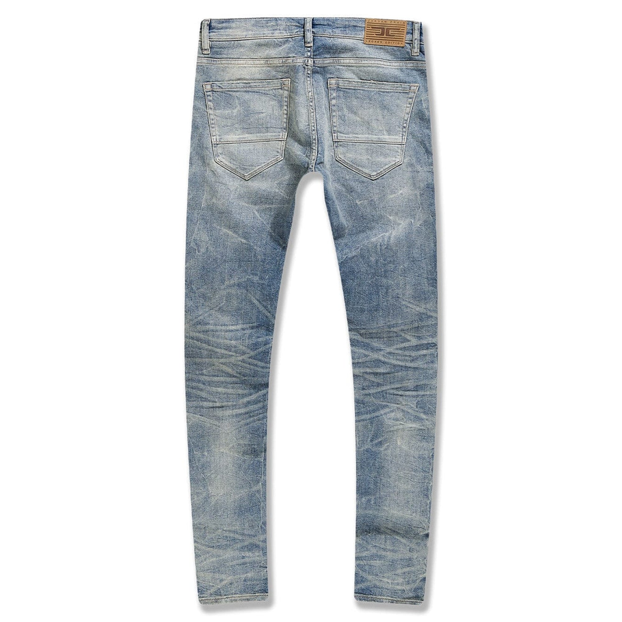 Jordan Craig Men Ross Fit with Shreds Jeans (Antique)-Nexus Clothing