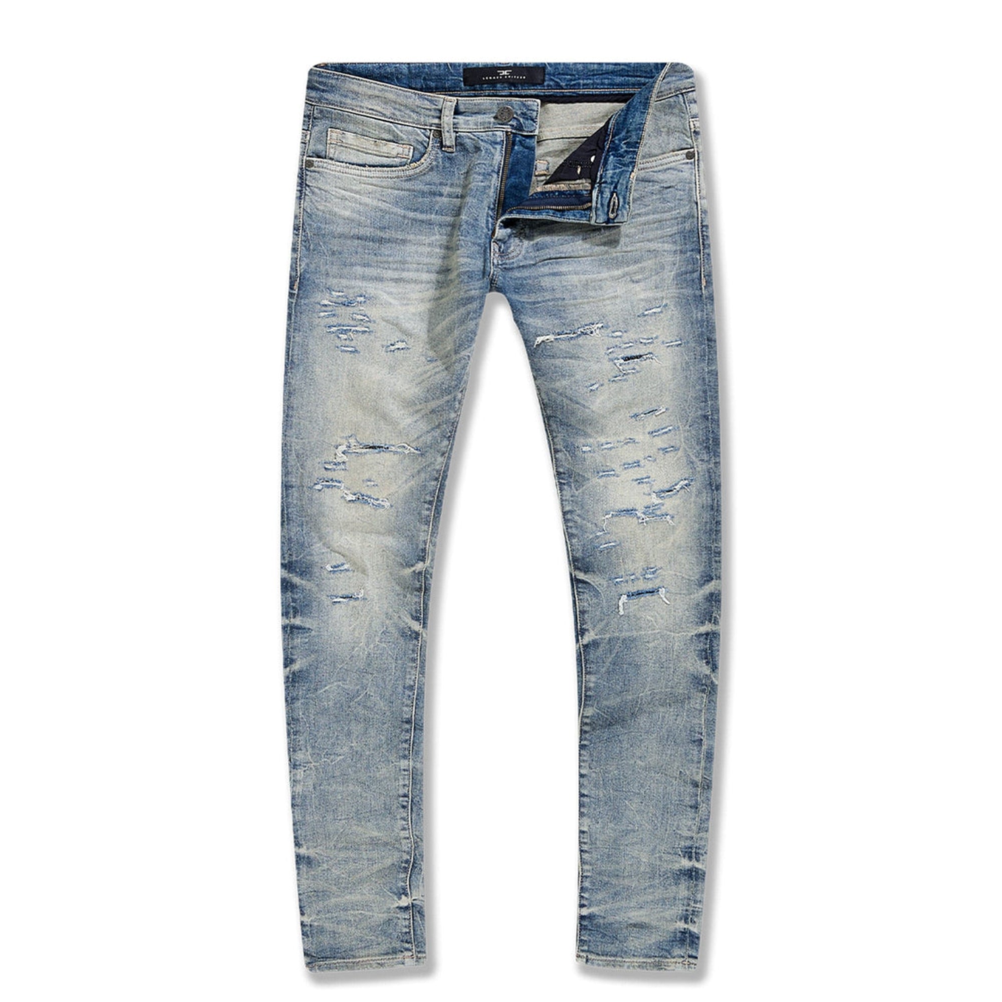 Jordan Craig Men Ross Fit with Shreds Jeans (Antique)-Antique-32W X 32L-Nexus Clothing