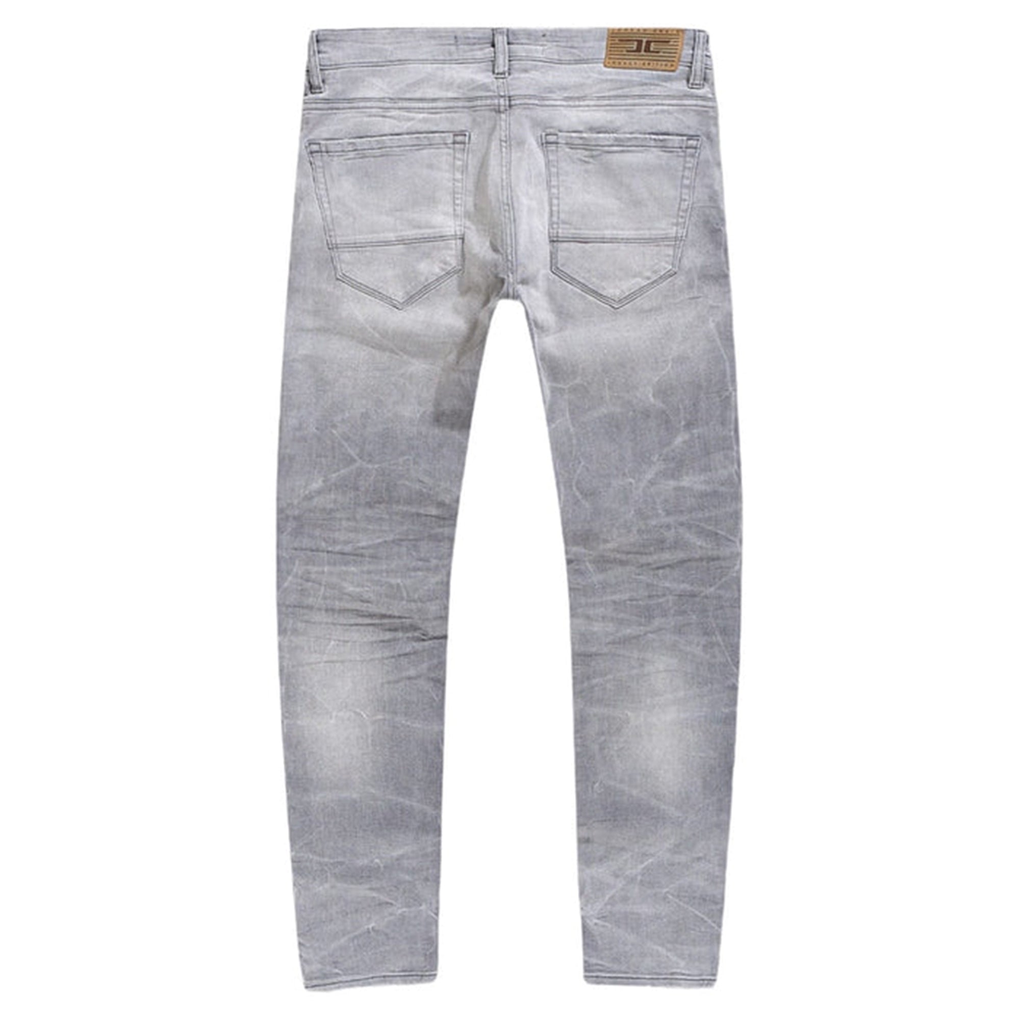 Jordan Craig Men Ross Fit with Shreds Jeans (Artic Grey)-Nexus Clothing