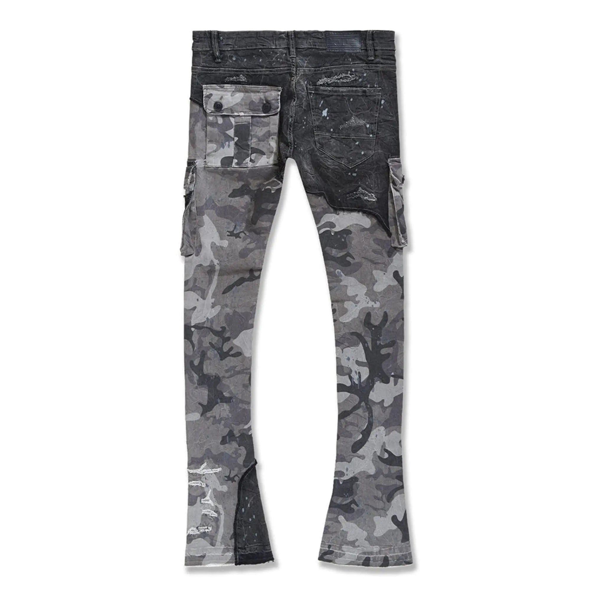 Jordan Craig Men Ross Stacked Platoon Jeans (Black Camo) – Nexus Clothing