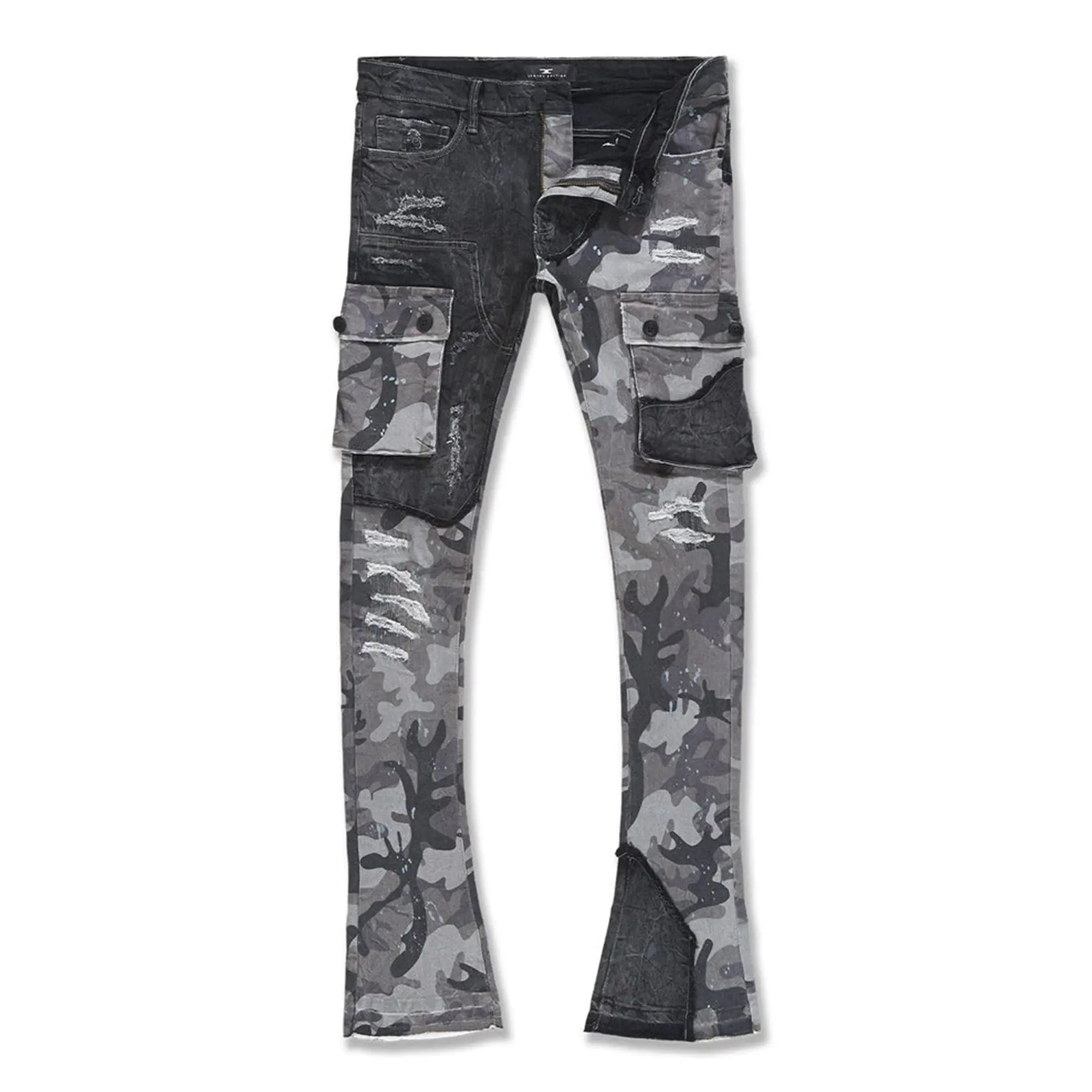 Jordan Craig Men Ross Stacked Platoon Jeans (Black Camo) – Nexus Clothing