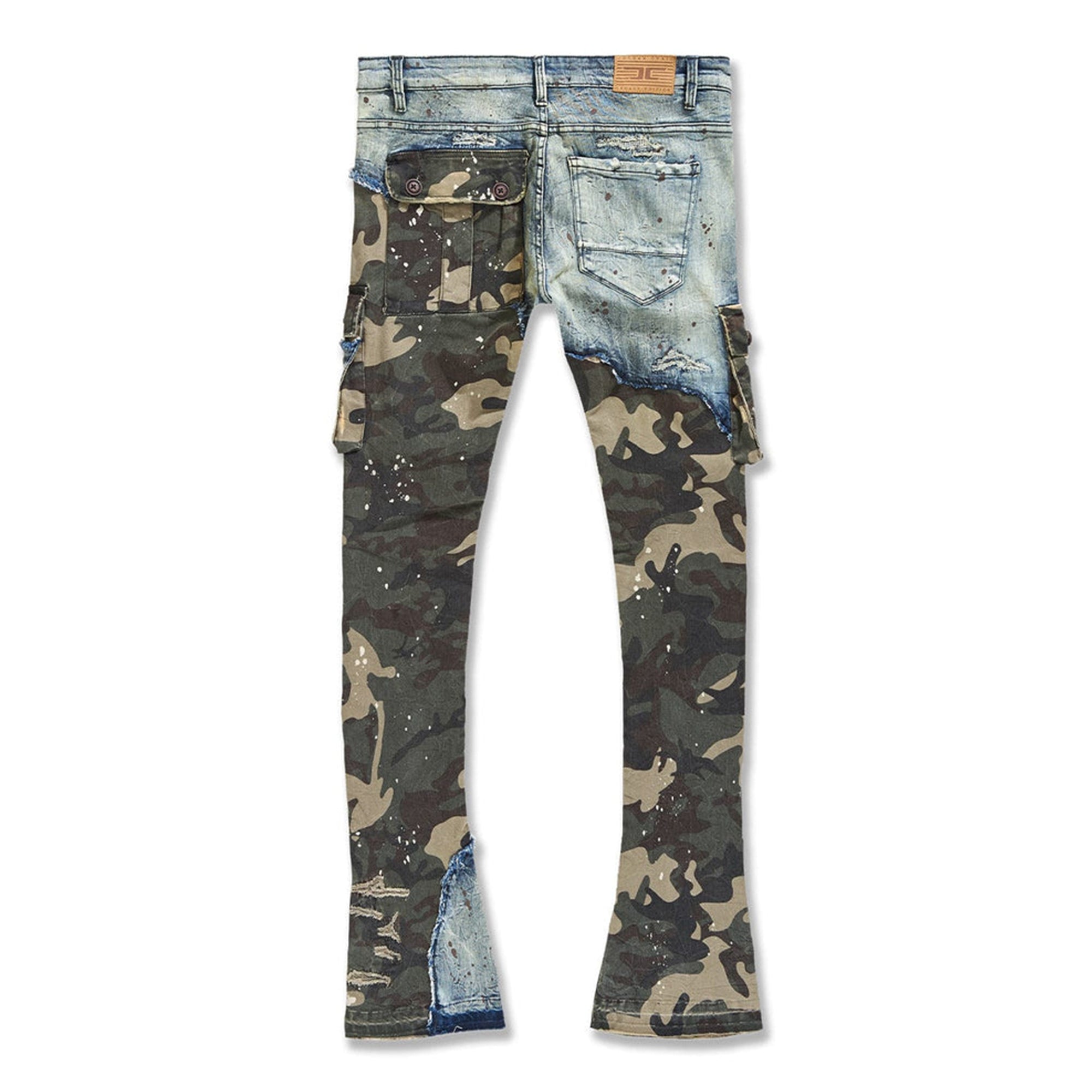 Jordan Craig Men Ross Stacked Platoon Jeans (Woodland)-Nexus Clothing