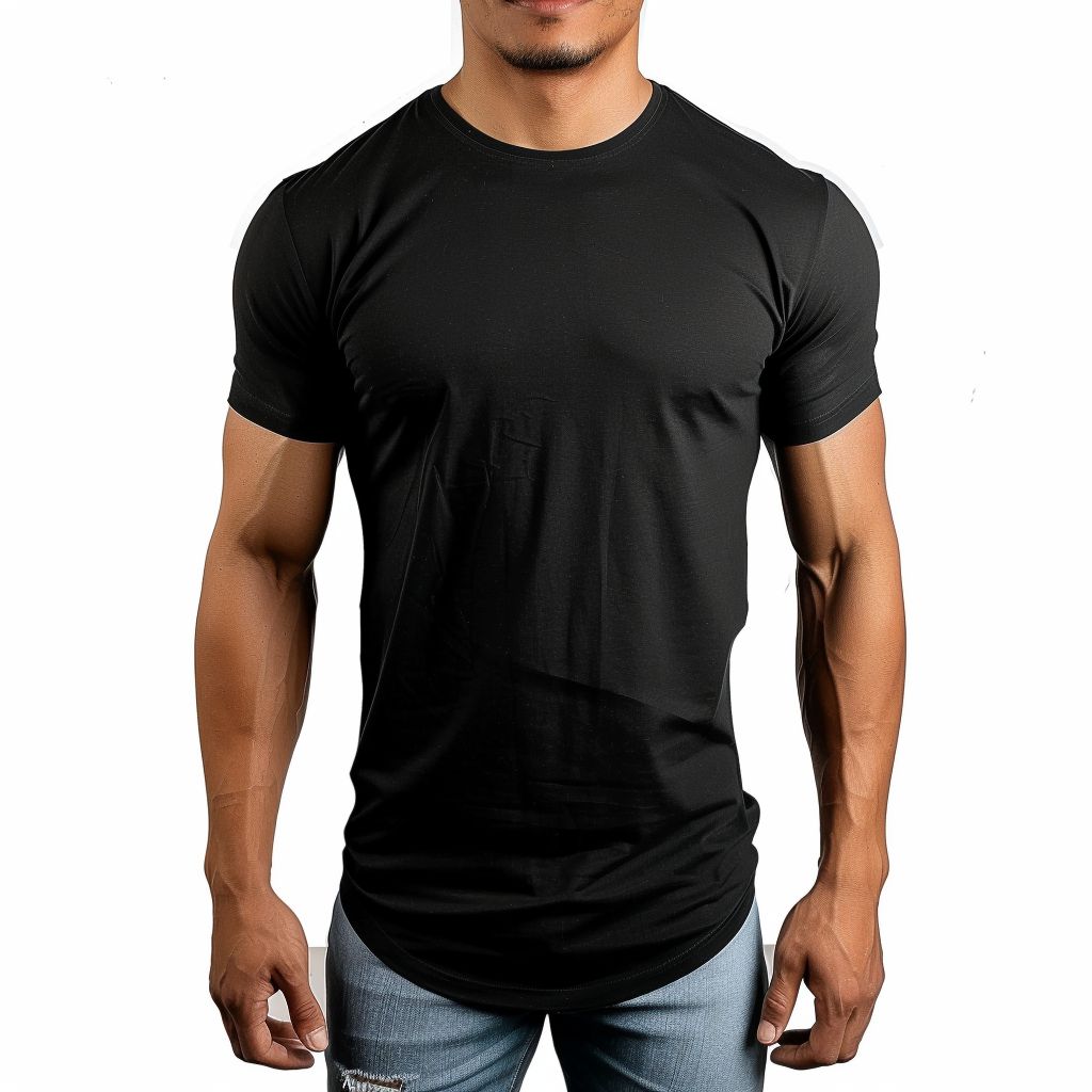 Jordan Craig Men Scallop T-Shirt (Black)-Black-XX-Large-Nexus Clothing