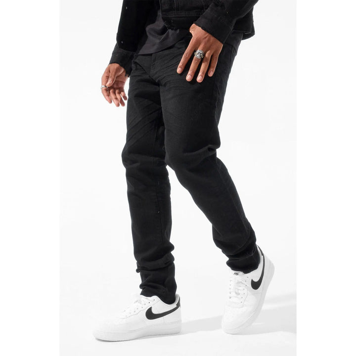 Jordan Craig Men Sean Fit With Shreds Tribeca Twill Pants (Black)-Nexus Clothing