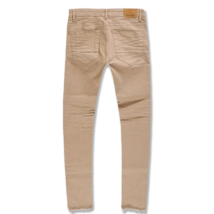 Jordan Craig Men Sean Fit With Shreds Tribeca Twill Pants (Khaki)-Nexus Clothing