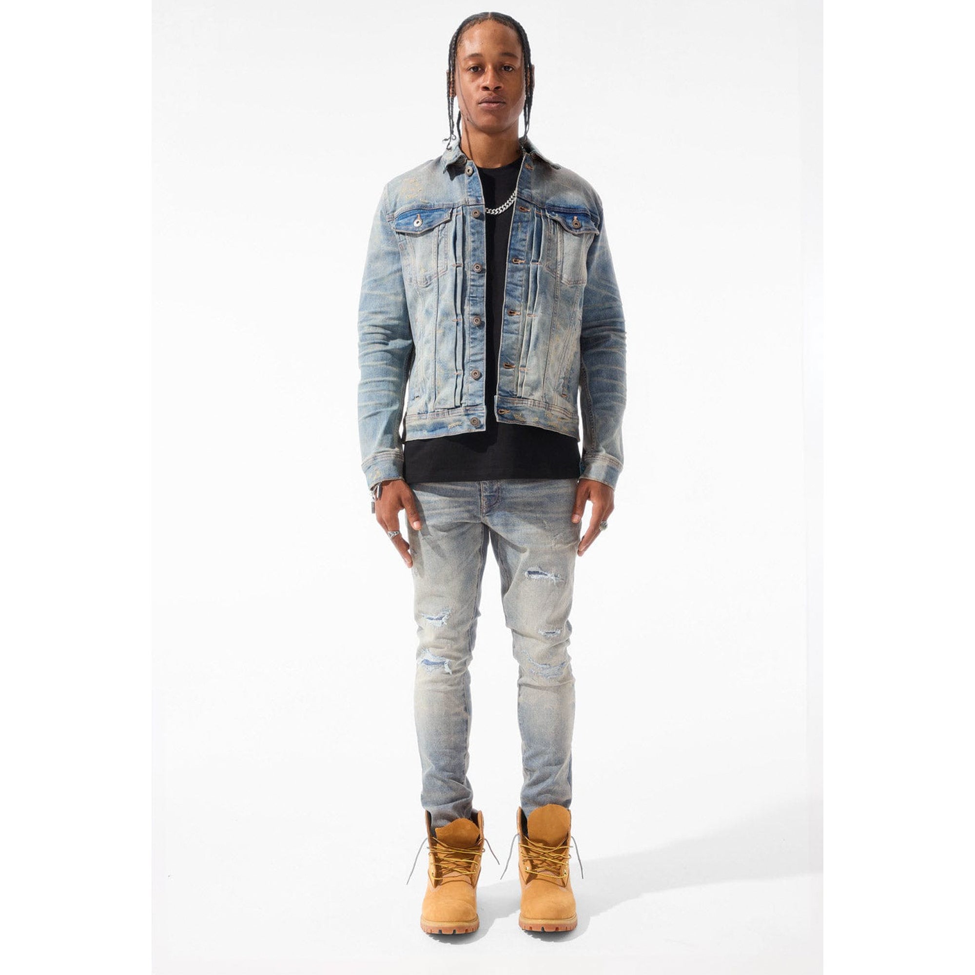 Jordan Craig Men Sean Fit with Shreds Jeans (Antique)-Nexus Clothing