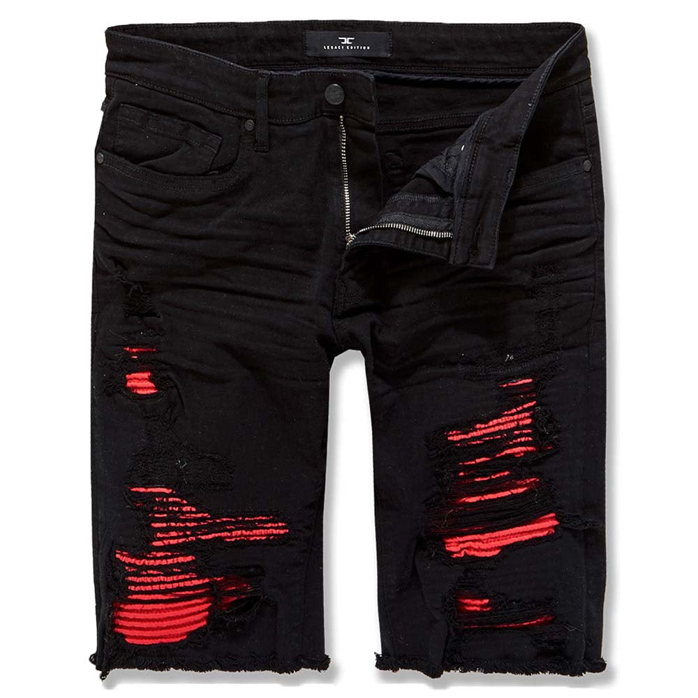 Jordan Craig Men Siena Denim Shorts (Crimson)-Crimson-30-Nexus Clothing