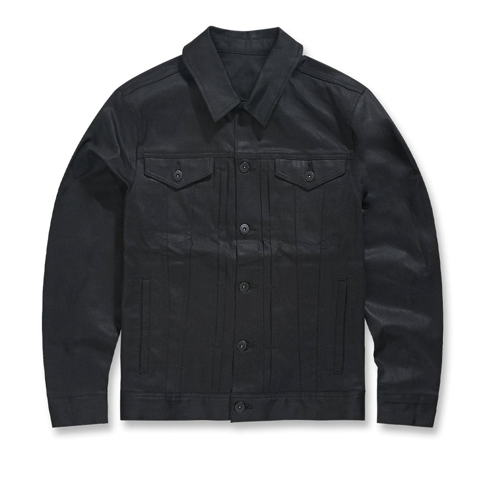 Jordan Craig Men Smooth Criminal Denim Jacket (Jet Black)-Jet Black-Small-Nexus Clothing