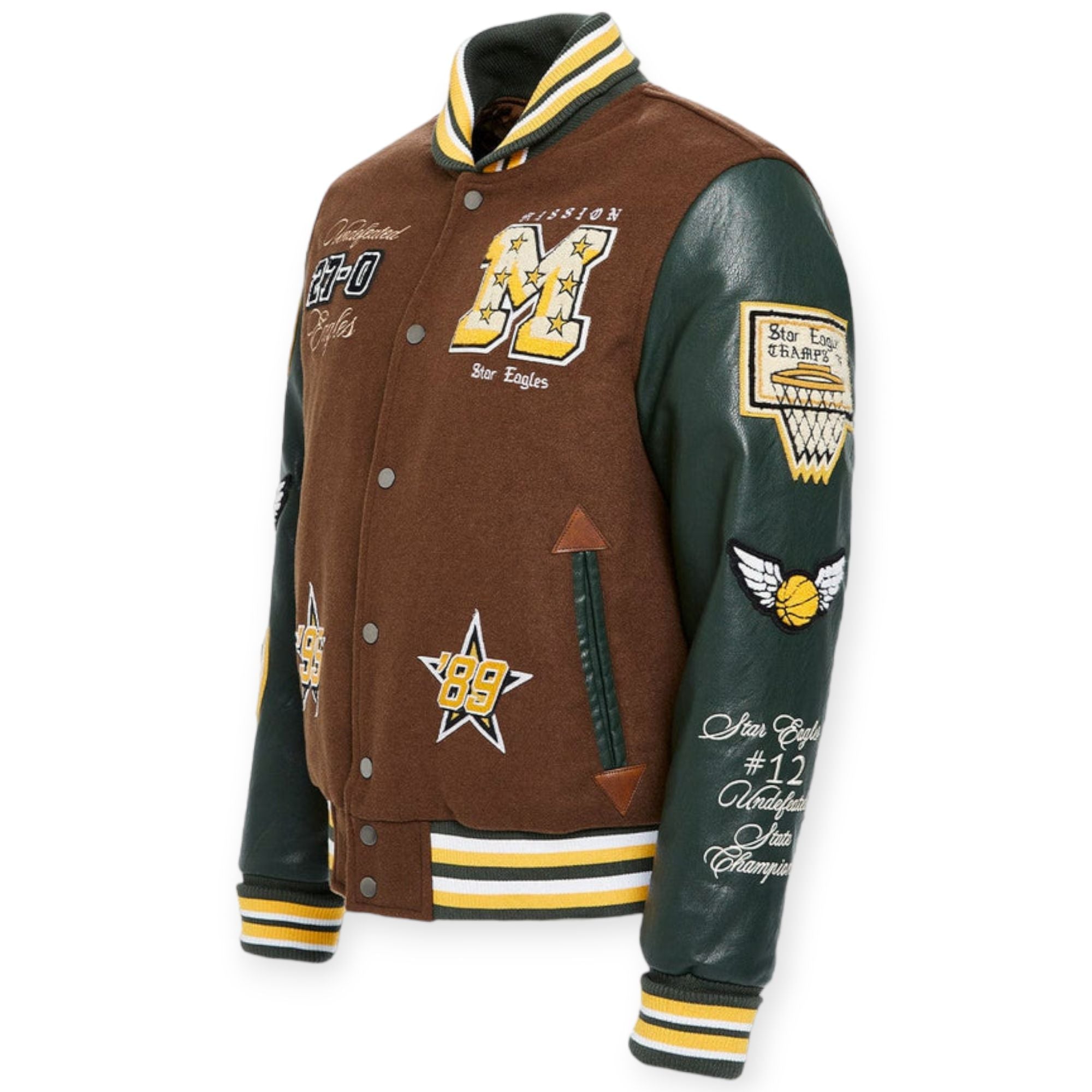 Jordan Craig Varsity Jacket Men Star Eagles Mission