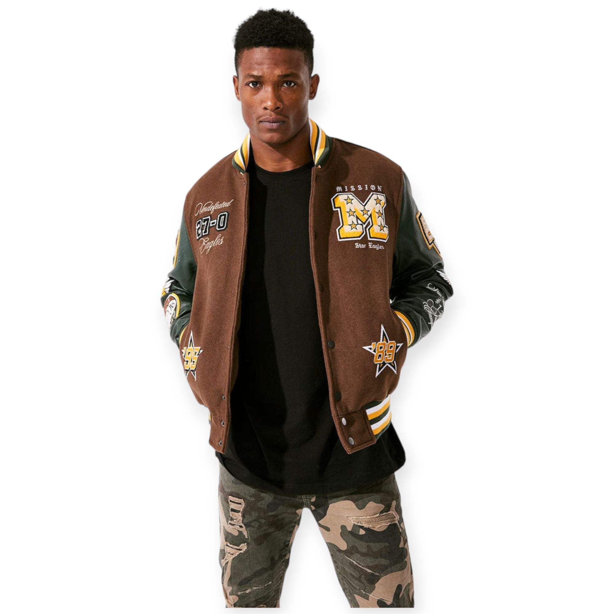 Jordan Craig Varsity Jacket Men Star Eagles(Mission)