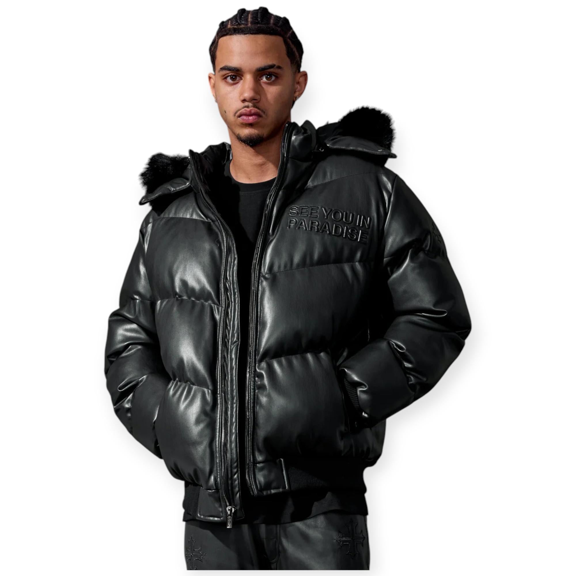 Jordan Craig Men Puffer Jacket The Wild One SYIP Emboss (Black)